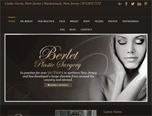 Tablet Screenshot of berletplasticsurgery.com